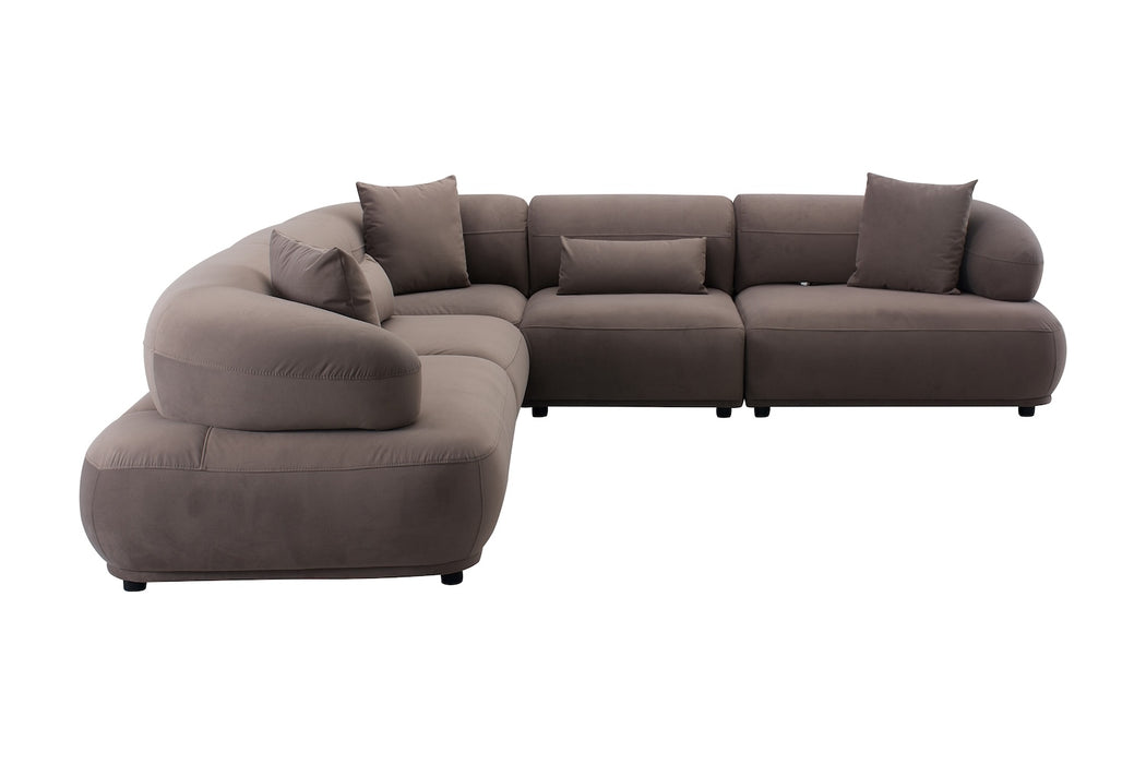 Smyrna Sofa Taupe, 300x300 cm