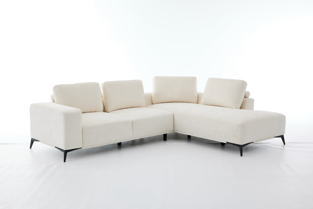 Eckcouch Toronto, 226x280 cm, Beige
