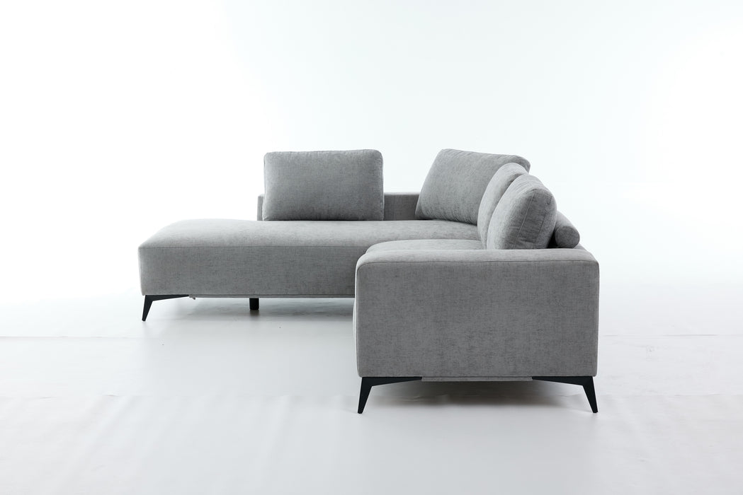 Eckcouch Toronto, 280x226 cm, Grau
