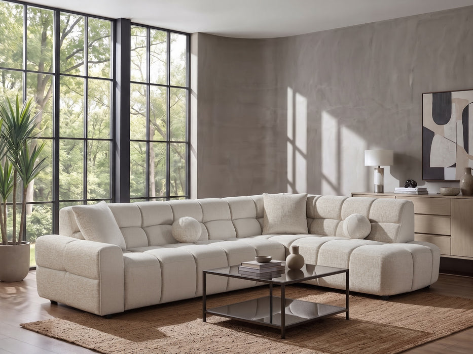 Bubble Sofa Beige, 300x210 cm, Chenille Teddy
