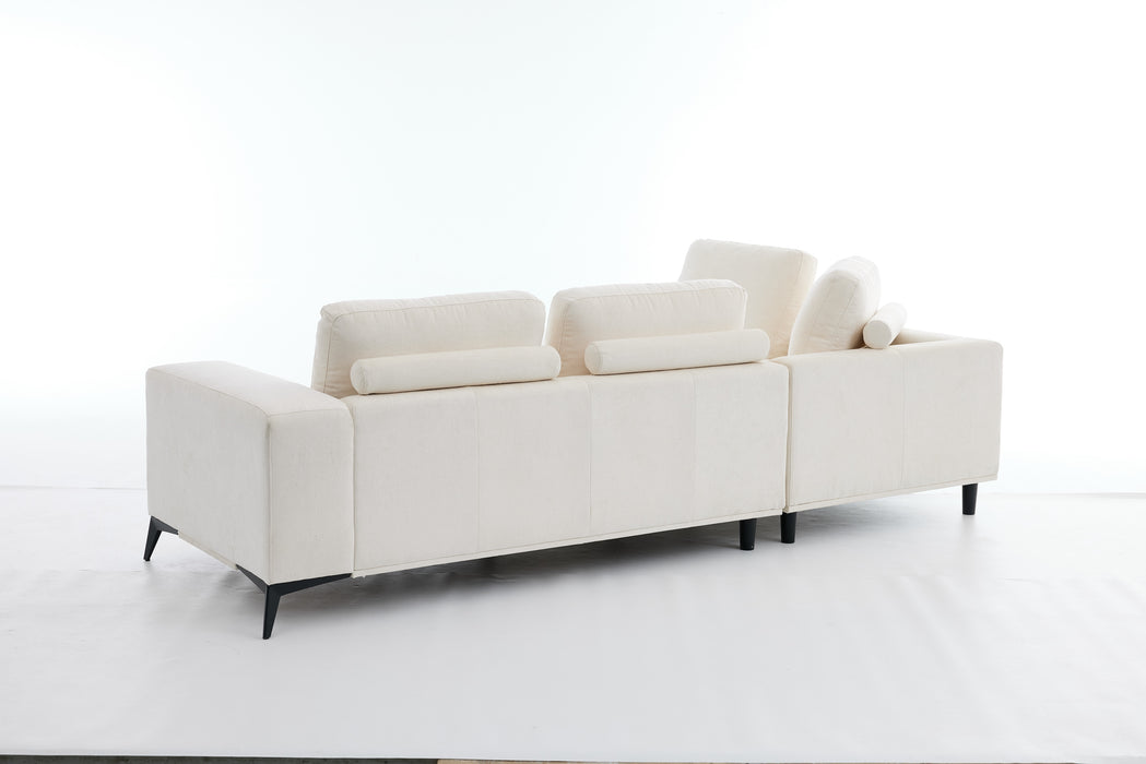 Eckcouch Toronto, 226x280 cm, Beige