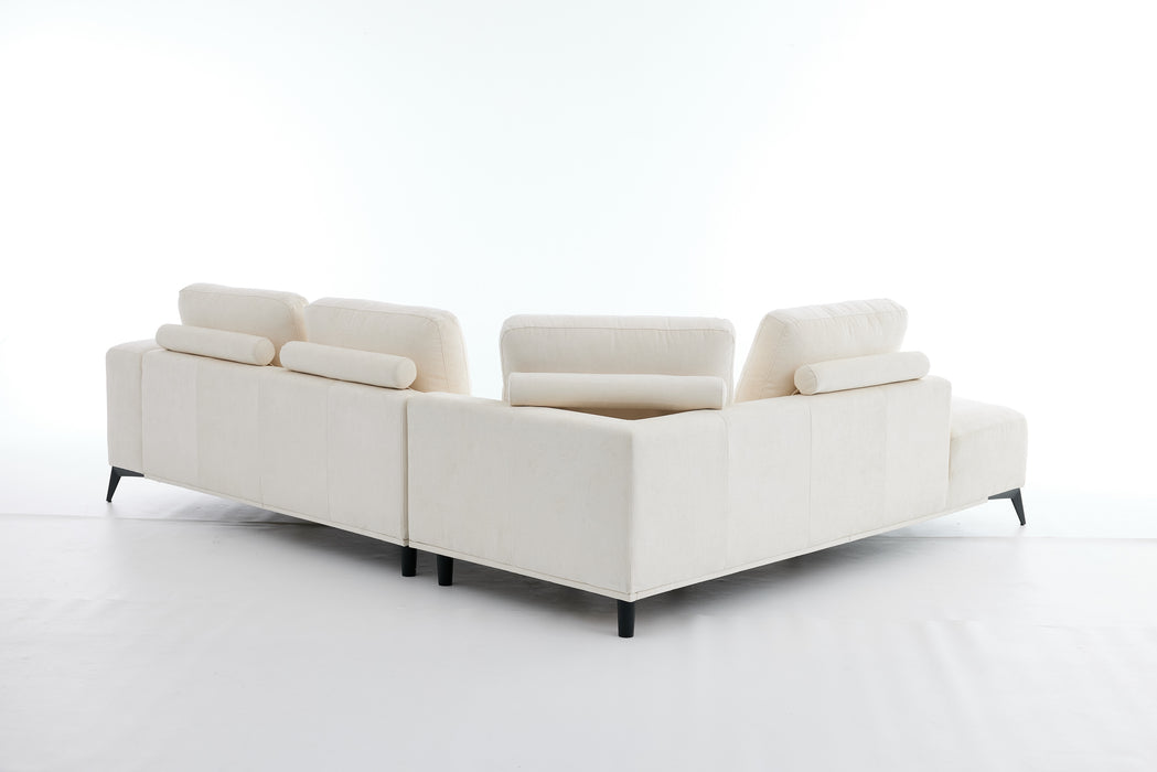 Eckcouch Toronto, 226x280 cm, Beige