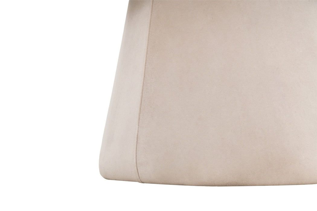 2er Set, Luna Stuhl, Samtstoff, beige