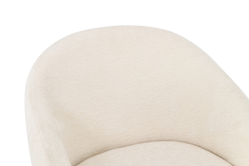 2er Set, Luna Stuhl, Chenille Stoff, beige