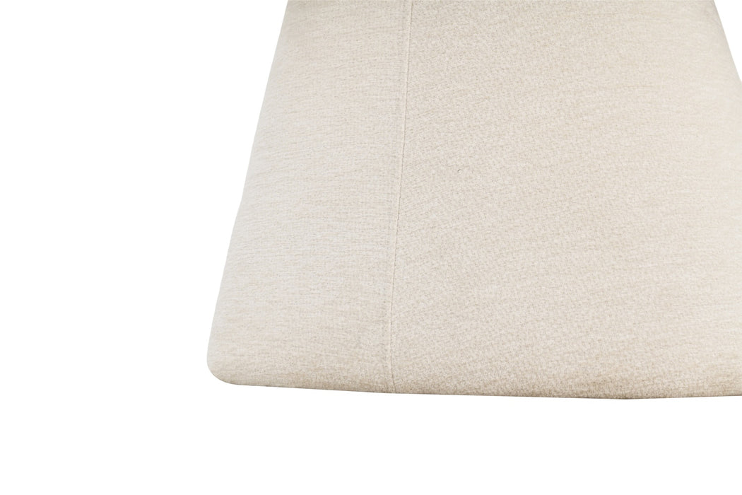 2er Set, Luna Stuhl, Chenille Stoff, beige