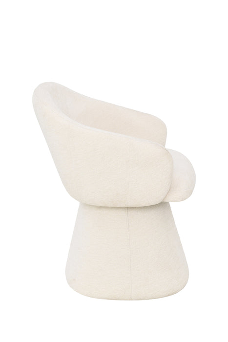 2er Set, Luna Stuhl, Chenille Stoff, beige