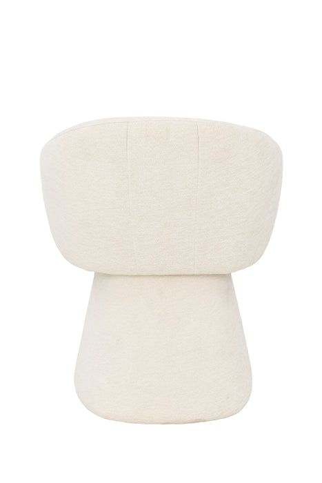 2er Set, Luna Stuhl, Chenille Stoff, beige