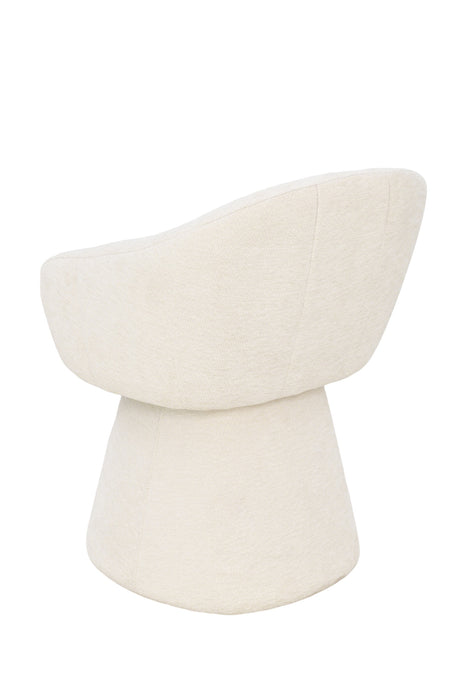 2er Set, Luna Stuhl, Chenille Stoff, beige