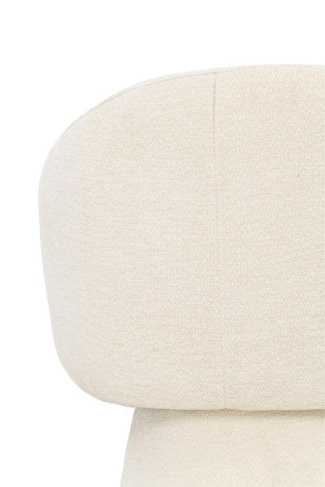 2er Set, Luna Stuhl, Chenille Stoff, beige