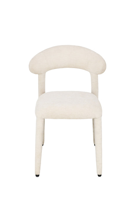 2er Set, Aurelia Stuhl, Chenille Stoff, beige