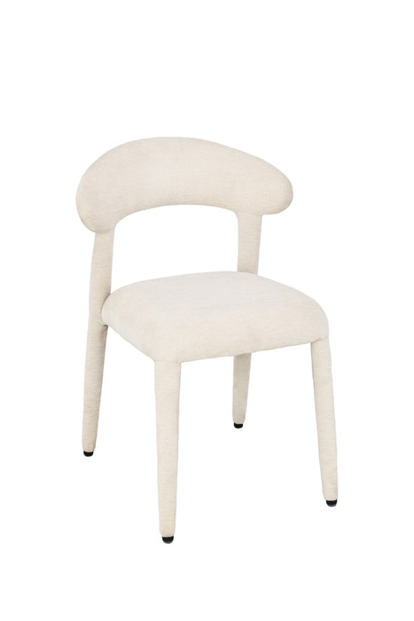 2er Set, Aurelia Stuhl, Chenille Stoff, beige