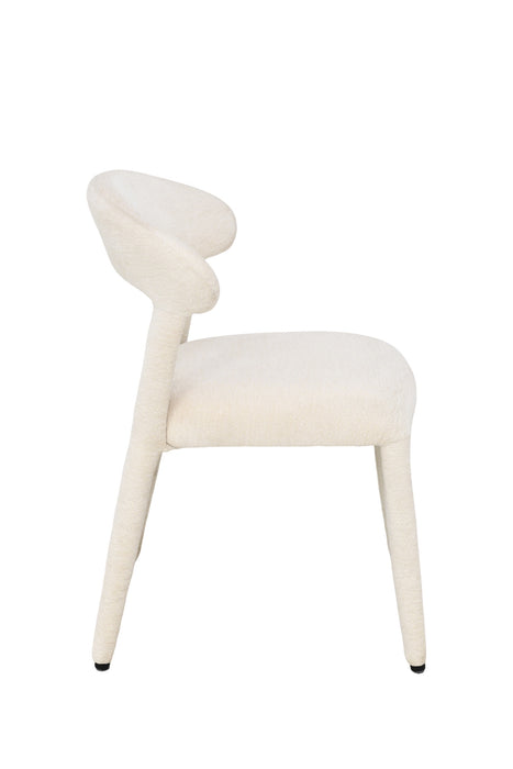 2er Set, Aurelia Stuhl, Chenille Stoff, beige