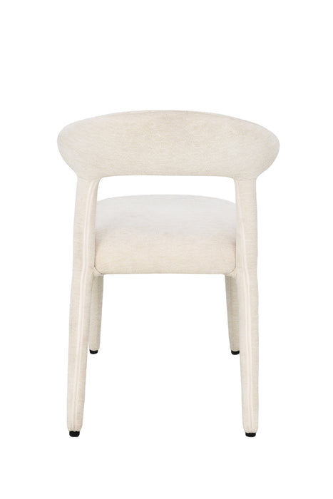 2er Set, Aurelia Stuhl, Chenille Stoff, beige