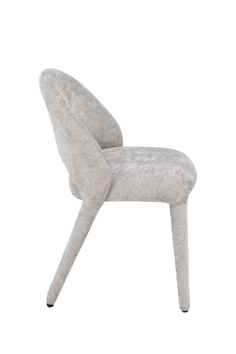 2er Set, Bolan Stuhl, Teddystoff, Taupe