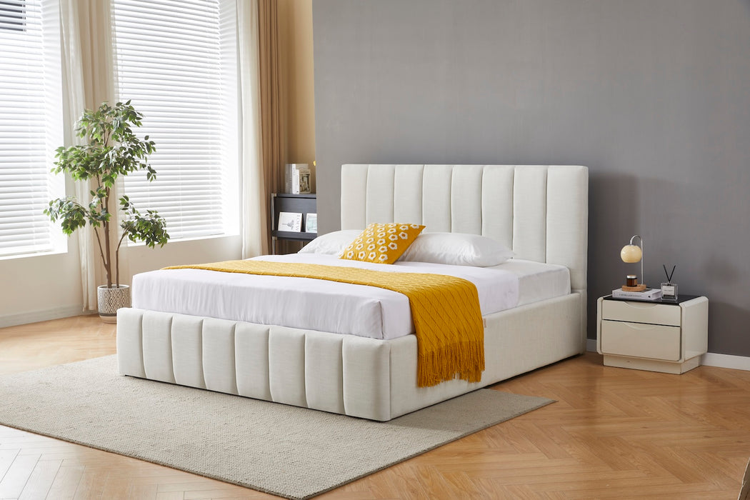 Bogota Bett mit Bettkasten in diagonaler Ansicht