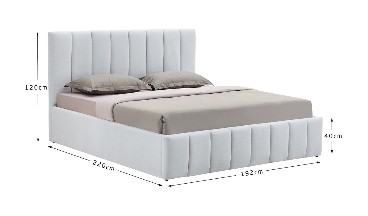 Bogota Bett mit Bettkasten mit Maße groß