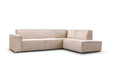 Ecksofa in beige Model Granada Espada aus  diagonaler Perspektive