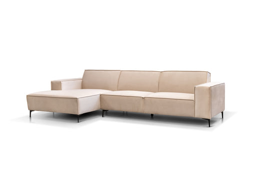 Ecksofa in beige odel Granada Alhambra Set 3 n diagonaler Ansicht