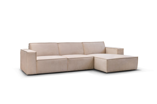 Ecksofa in beige Model Granada Espada Set 3 in Vorderansicht