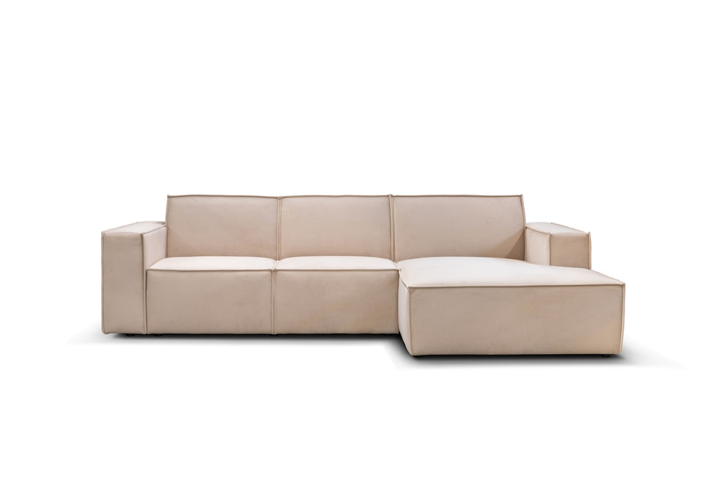 Ecksofa in beige Granada Espada Set 5 in Vorderansicht