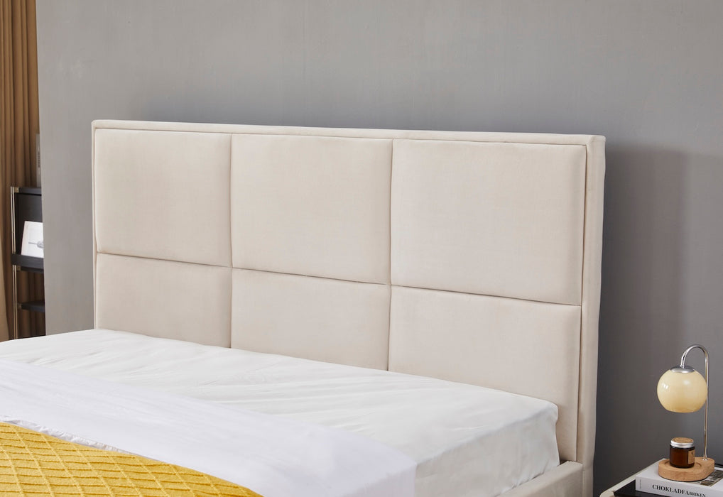 Kopfteil von Manhattan Bett in beige