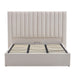 Marbella Bett mit Bettkasten in beige ohne Matratze Vorderansicht