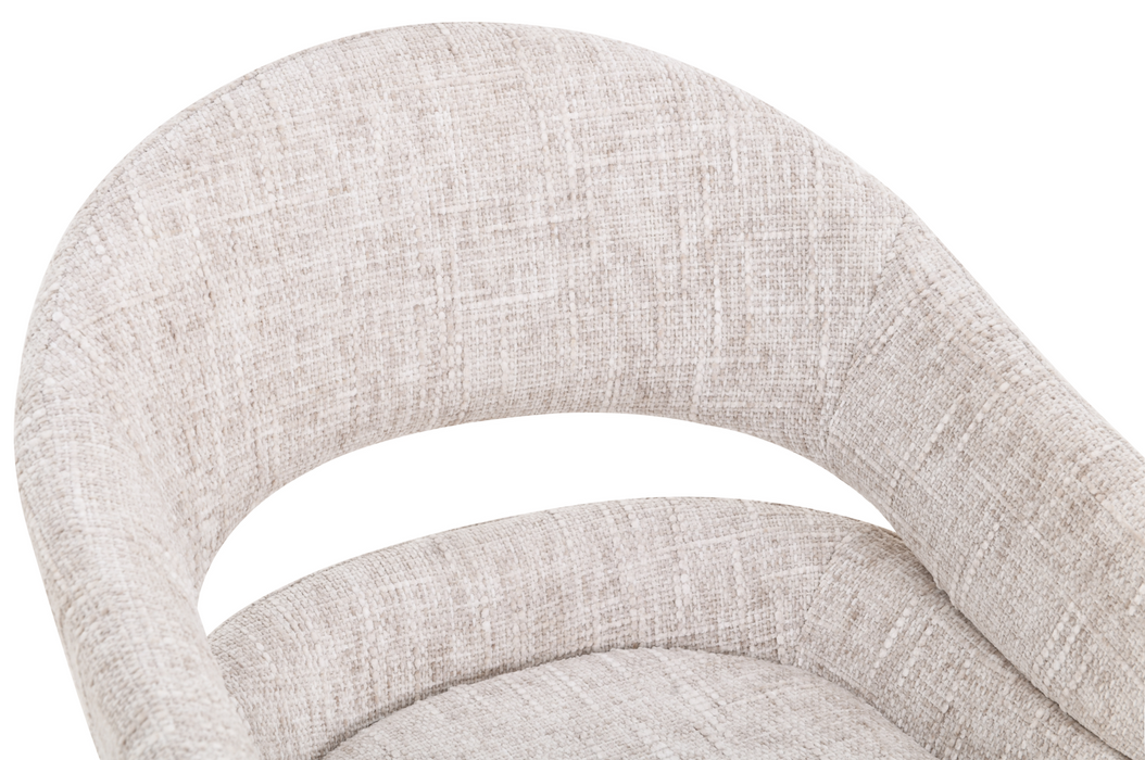 2er Set Nemo Stuhl, Webstoff, Beine beige