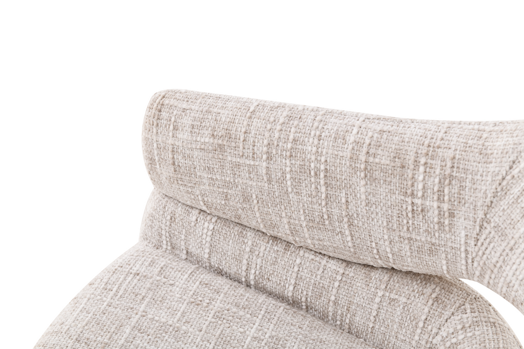 2er Set Nemo Stuhl, Webstoff, Beine beige