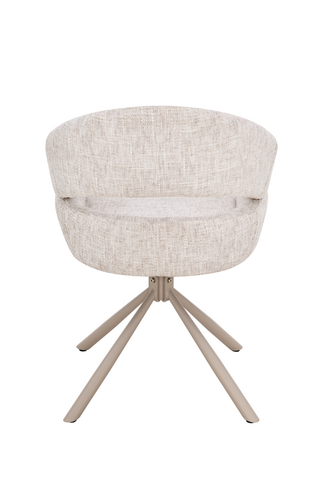 2er Set Nemo Stuhl, Webstoff, Beine beige