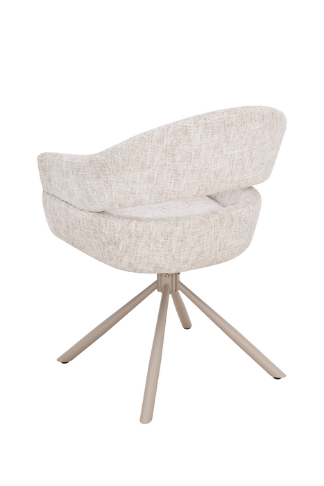 2er Set Nemo Stuhl, Webstoff, Beine beige