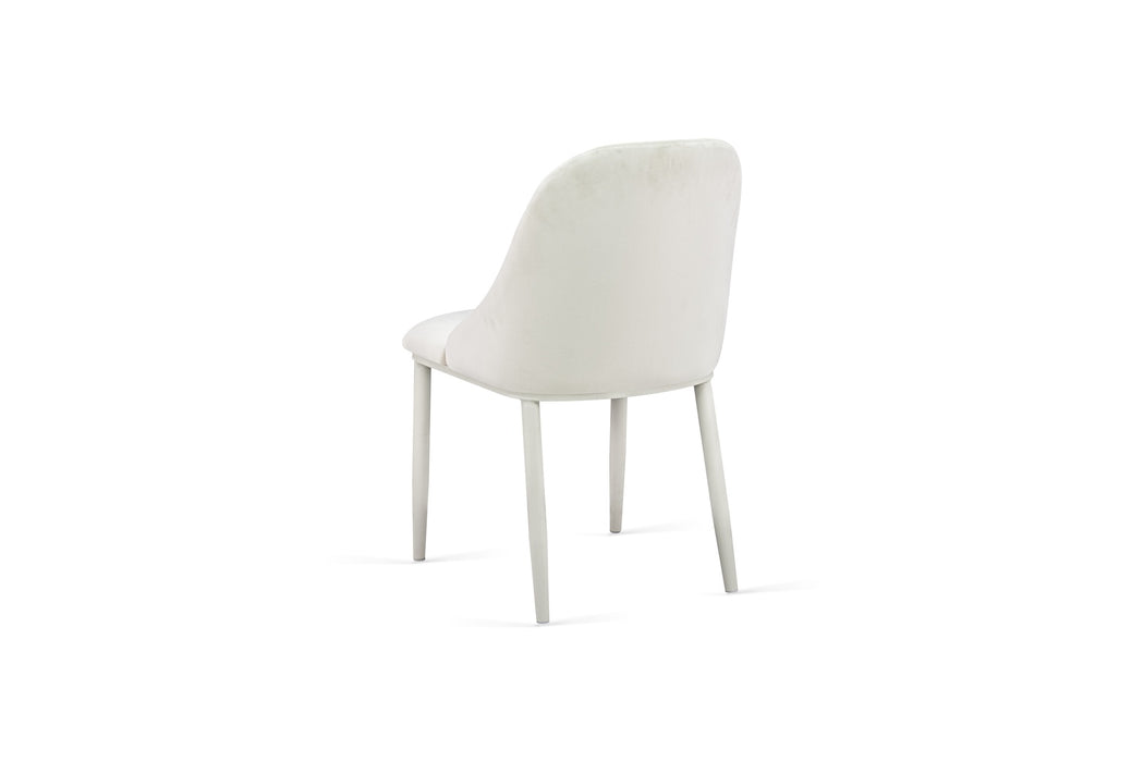 Polsterstuhl Lemon in der Farbe beige seitliche Ansicht