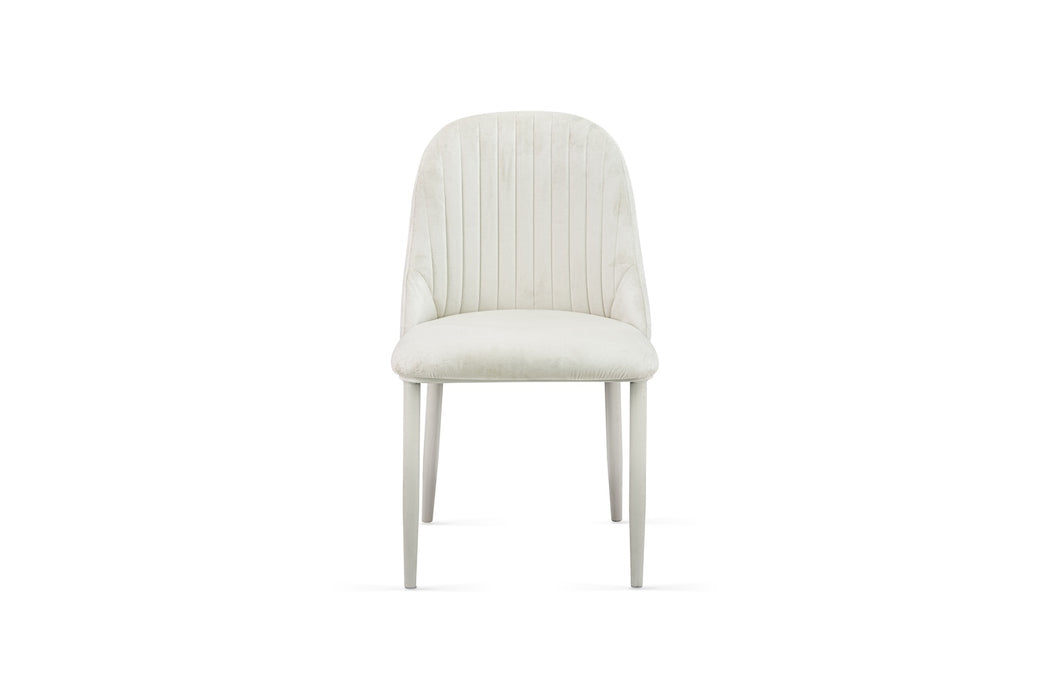 Polsterstuhl Lemon in der Farbe beige Ansicht von vorne