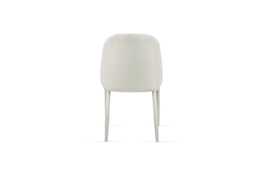Polsterstuhl Lemon in der Farbe beige Ansicht von hinten