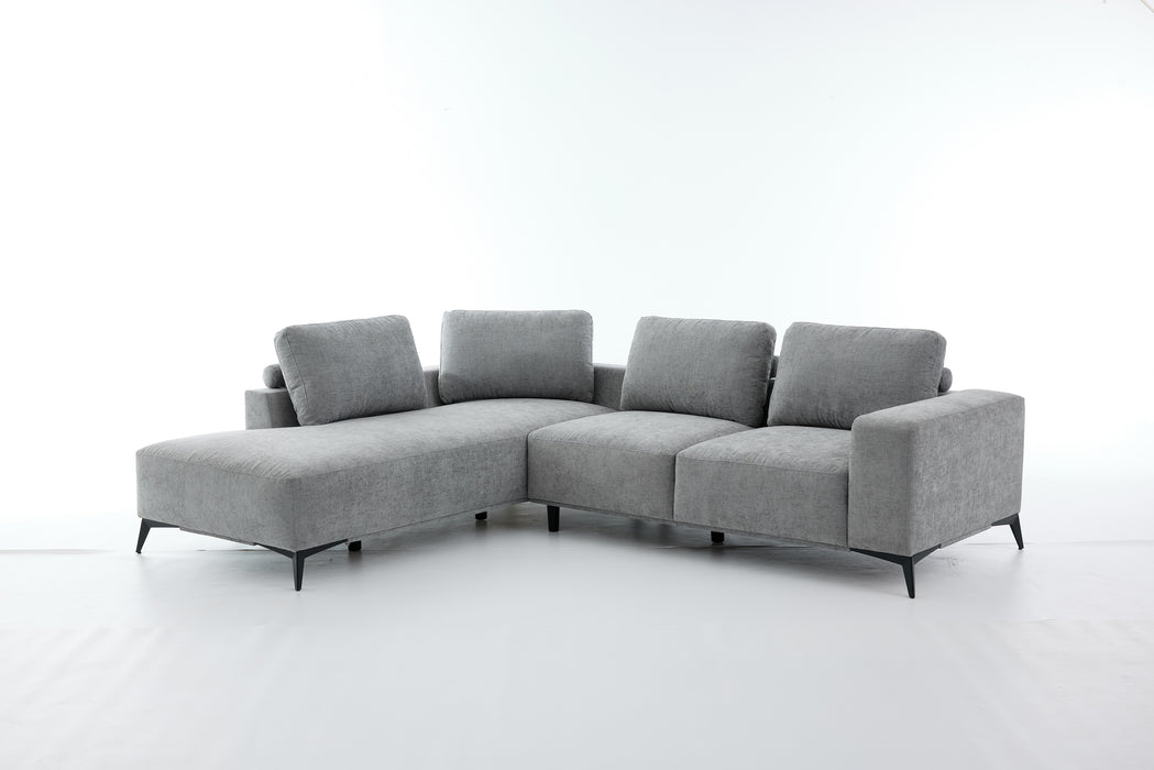 Eckcouch Toronto, 280x226 cm, Grau