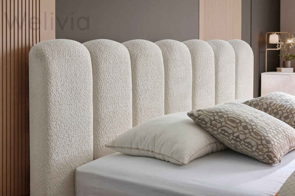 Cloudy Bett, 180x200cm, Boucle Creme